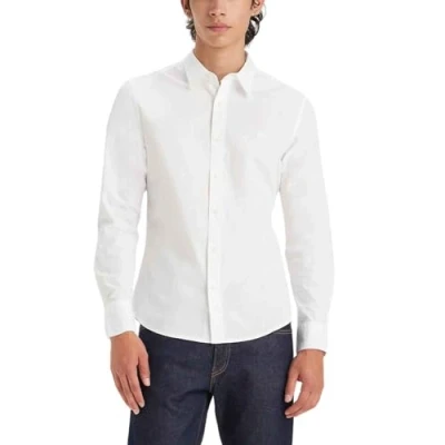 Abbildung von Levi&#039;s LS BATTERY HM SHIRT SLIM NEUTRALS Herren, Bright White, M