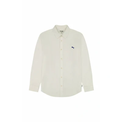 Abbildung von Wrangler Hemd, Herren, Größe: Small, White oxford