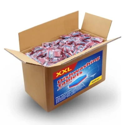 Abbildung von vidaXL Spülmaschinentabs 12in1 500 STK., Geschirrspültabs Starke Reinigungskraft, Spülmaschinen Tabs gegen Schmutz und Fett im Inneren der Spülmaschine, Maschinenpfleger Tabs, 9kg