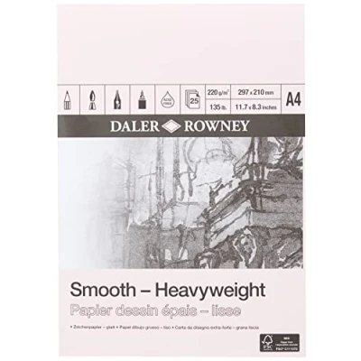 Abbildung von Daler Rowney DR Schwerer, gummierter Notizblock, A4, GDAHWPA4