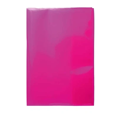 Abbildung von HERMA 19615 Heftumschläge A5 Transparent Pink Rosa, 10 Stück, Hefthüllen aus strapazierfähiger, abwischbarer &amp; extra dicker Polypropylen Folie, durchsichtige Heftschoner Set für Schulhefte, farbig