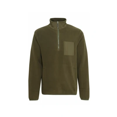 Abbildung von Blend Bhbrooks Halfzipp Fleecepullover, Herren, Größe: Large, Olive night