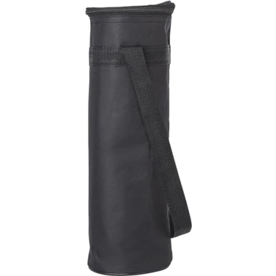 Abbildung von noTrash2003 Kühltasche für Wasserflasche zum Umhängen bis 1,5 L Flasche, Reissverschluss Verstellbarer Schulterriemen, kleine Drinks, Kühlbox Outdoor, Reisen (Schwarz)