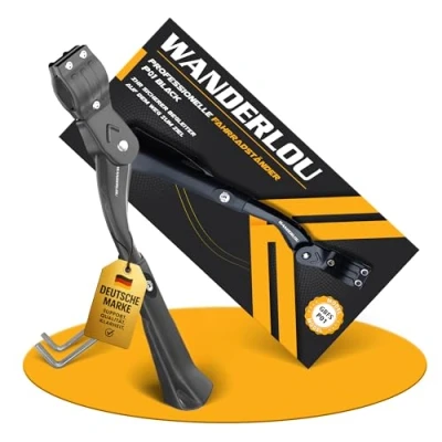 Abbildung von WANDERLOU Fahrradständer Hinterrad 24 29 Zoll Extra Stabil 35 Kg+ Mountainbike/E Bike/Citybike Fahrrad Ständer mit rutschfeste und Robuste Bauweise Universal Bike Stand