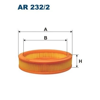 Abbildung von FILTRON AR 232/2 Luftfilter 66,5 294 Filtereinsatz FIAT: Seicento / 600 Hatchback