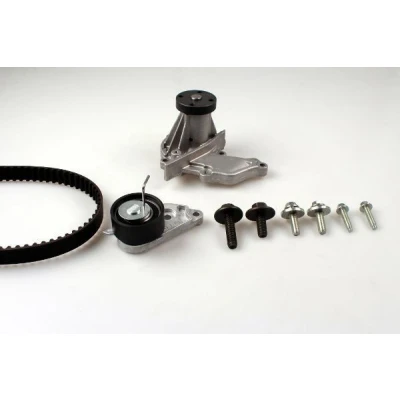 Abbildung von HEPU PK02350 Wasserpumpe + Zahnriemensatz mit Schrauben 117 FORD: Focus 2, FIESTA 5, 2 Kombi, VOLVO: V50, S40 II, C30, MAZDA: Hatchback
