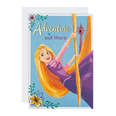 Abbildung von Hallmark Ermutigungskarte Disney Prinzessin Rapunzel Design