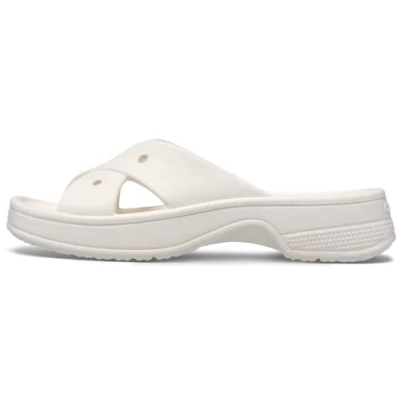 Abbildung von Crocs Womens Cross Strap Badesandale, Damen, Größe: 41/42, Chalk Schuhe
