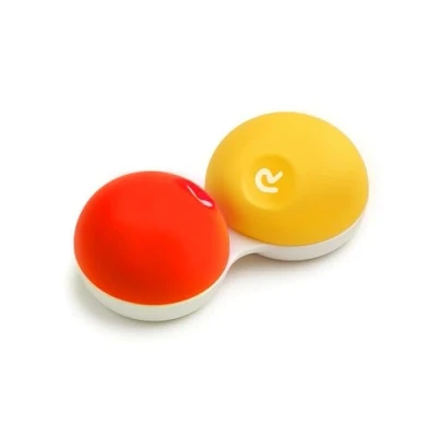 Abbildung von SPORTS WORLD VISION Kontaktlinsen Transportbehälter Flache Behälter Weich Mengenkauf Box Schraubverschluss R und L Gekennzeichnet 1 Pack pro Bestellung