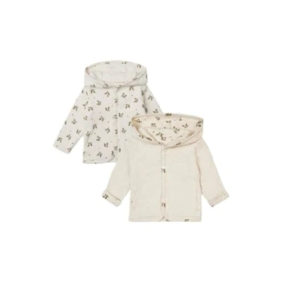 Abbildung von Noppies Unisex Niederau Strickjacke für Kinder, Größe: 68, Ras oatmeal