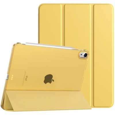 Abbildung von TiMOVO für iPad Air 11 Zoll Hülle M2 2024,iPad 6 Hülle,iPad 5/4. Generation (2022/2020), Schlank Schutzhülle mit Transparenter Rückseite, Auto Schlaf/Aufwach Case, Capri Blau