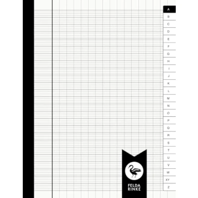 Abbildung von Cahier Répertoire Alphabétique 17 x 22 Grands Carreaux: 100 Pages 50 Feuilles Carnet de Notes