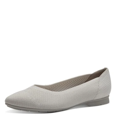 Abbildung von Jana Damen Ballerinas Spitz Vegan, Beige (Lt Grey), 40 EU