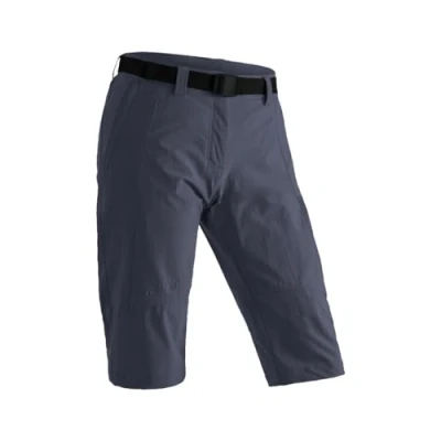 Abbildung von Maier Sports Kluane, Kurze Damen Wanderhose, Wasserabweisende Outdoorhose für Trekking und Hiking, PFC frei, mSTRETCH pro 4 &amp; Dryprotec, Grau, 46 (W38/L32)