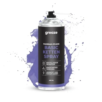 Abbildung von URBAN ZWEIRAD Premium Kettenöl Spray Kettenspray Dryfluid Fahrradketten Öl Kettenfett Langzeit Schmierung für Schaltwerk und Kette Fahrrad, MTB &amp; Rennrad (400ml