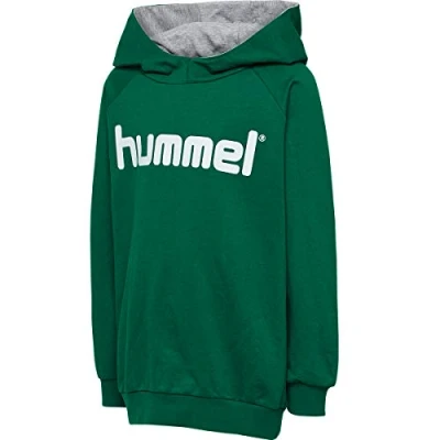 Abbildung von Hummel LOGO Hoodie Unisex Kapuzenpullover für Kinder, Größe: 140, Evergreen