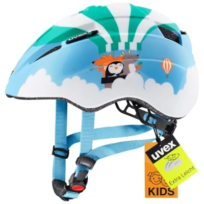 Abbildung von uvex Kid 2 cc Leichter Kinder Helm für individuelle Größenanpassung erweiterbar mit LED Licht Ballon matt 46 52 cm