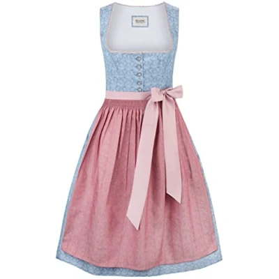 Abbildung von Stockerpoint Damen Dirndl Zora Kleid, Hellblau, 36 EU