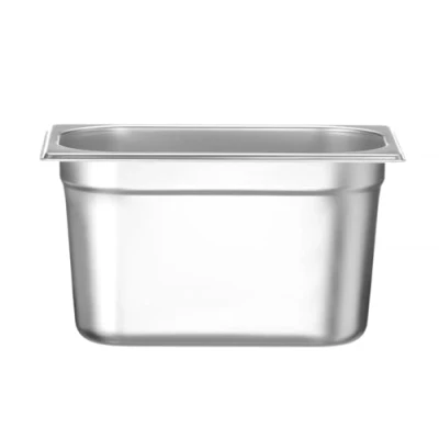 Abbildung von HENDI Gastronormbehälter, Temperaturbeständig von 40 bis 300C, Heissluftöfen Kühl und Tiefkühlschränken Chafing Dishes Bain Marie, 4L, GN 1/4, 265x162x(H)150mm, Edelstahl