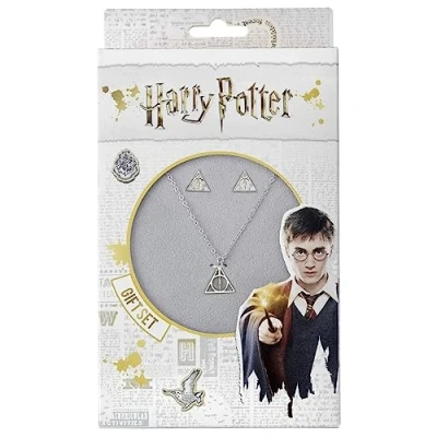 Abbildung von Harry Potter The Carat Shop Offizielles Geschenkset mit Halskette und Ohrringen des Todes, Zink