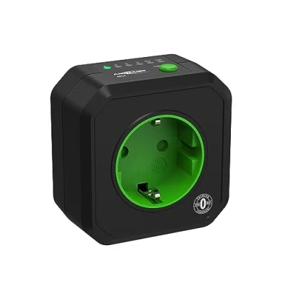 Abbildung von ANSMANN Timer Steckdose Schaltbare, kompakte Energiespar mit Countdown für innen, Weihnachtsdeko, kein Standby Verbrauch, schwarz, 2500W