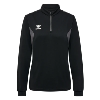 Abbildung von Hummel Authentic HALF ZIP Sweatshirt, Damen, Größe: XS, Black