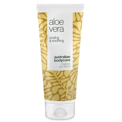 Abbildung von Bio Aloe Vera Gel 100% Vegan 200 ml After Sun Balsam Natürliches &amp; Teebaumöl Kühlend feuchtigkeitsspendend gegen Juckreiz, Sonnenbrand Narben