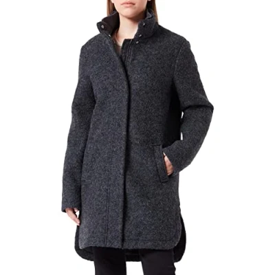 Abbildung von TOM TAILOR Denim Damen Boucle Mantel 1032674, 10522 Shale Grey Melange, XS