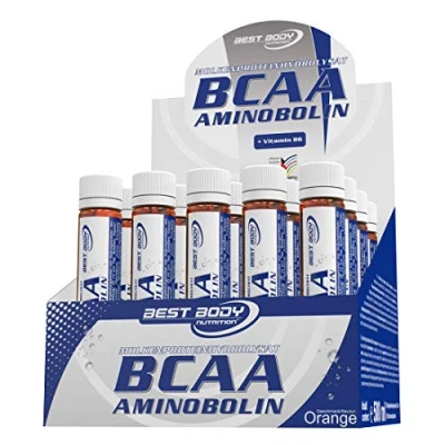 Abbildung von Best Body Nutrition BCAA Aminobolin, 20 Trinkfläschchen à 25 ml Orange