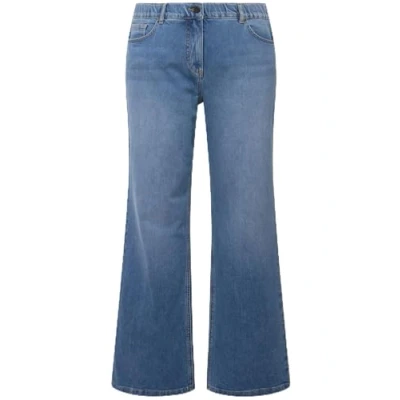Abbildung von Ulla Popken Flared Jeans, Damen, Größe: 48, Blue denim