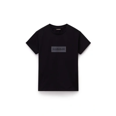 Abbildung von Napapijri BOX LOGO Tshirt print, Damen, Größe: XS, Black