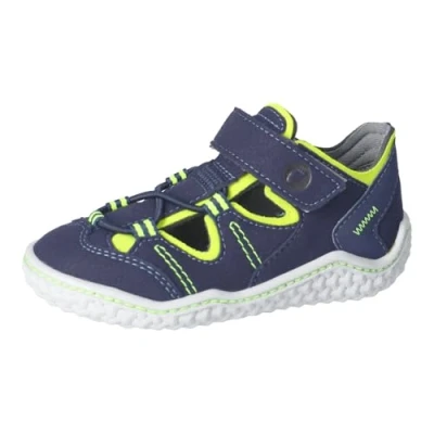 Abbildung von RICOSTA Jungen Kletthalbschuhe Jeff, Kinder Halbschuhe, Weite: Mittel, waschbar,vegan, Klettschuhe, Strassenschuhe, Sneaker, Ozean/Neongelb (180), 27 EU
