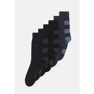 Abbildung von Tommy Hilfiger Rugby SOCK 6PACK ECOM Socken, Herren, Größe: 39 42, Blue black combo