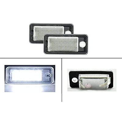 Abbildung von LED Kennzeichenbeleuchtung ohne Fehlermeldung Eintragungsfrei kompatibel mit A3 S3 A4 RS4 8E 8H B7