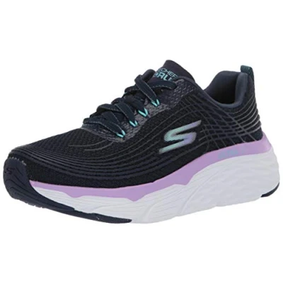 Abbildung von Skechers Damen Max Cushioning Elite Sneakers, Marineblau/Lavendel, 36.5 EU