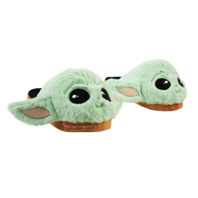 Abbildung von Disney Hausschuhe Damen Komfortable in Größen 34 41 passend Teenager Madchen Gästehausschuhe Wintertauglich (Grün Baby Yoda, 36 37)