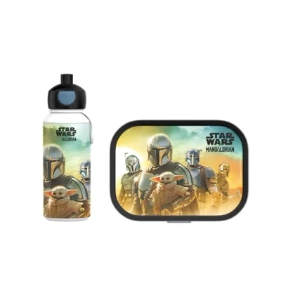 Abbildung von Mepal Pausenset Campus Set für Kinder mit Pop up Trinkflasche &amp; Lunch Box die Schule oder unterwegs Spülmaschinenfest 400 + 750 ml Star Wars