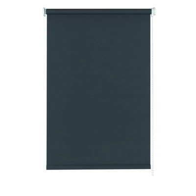 Abbildung von GARDINIA Seitenzug Rollo für Fenster, Lichtundurchlässig, Blendschutz, Montage mit Bohren, Verdunkelung, Grau, 80 x 180 cm (BxH)