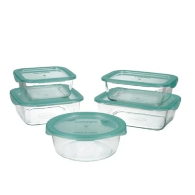 Abbildung von Luminarc Keep&#039;n Lagon Set mit 5 Gläsern Deckel, 76 cl, 82 92 2 x 122 zweifarbig