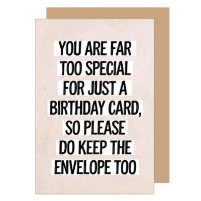 Abbildung von Edition Seidel Premium Geburtstagskarte mit Umschlag. Glückwunschkarte Grußkarte Karte Spruch Geburtstag Happy Birthday Mann Frau lustig Humor (G3649 SW024)