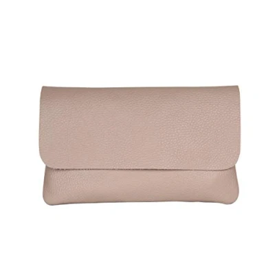 Abbildung von AmbraModa GLX11 Damen Umhängetasche, Clutch, Handytasche aus echtem Leder mit abnehmbarem und verstellbarem Schultergurt, geeignet für Handys Tablets bis zu 7 Zoll (Nuderosa)