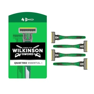Abbildung von Wilkinson Sword Quattro Essential 4 Sensitive Einwegrasierer für Männer 3+1
