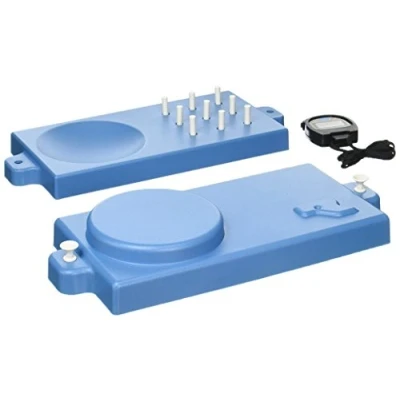 Abbildung von Jamar 9 Loch Peg Test Kit, Pegboard Set zur Verbesserung der motorischen Koordination und Fingerfertigkeit, Handtrainer Spiel, Ergotherapie, Physiotherapie für Kinder, Erwachsene, &amp; Kleinkinder