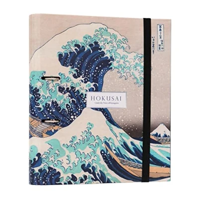 Abbildung von Grupo Erik Ringordner 2 Ringe, Rinbuchordner Hokusai Japanische Kunst, Ordner A4 für das Ihre Dokumente Ringe