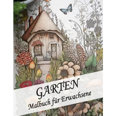 Abbildung von Malbuch für Erwachsene Garten Anti Stress Ausmalbuch Entspannung und Stressabbau mit 50 wunderschönen Gartenmotiven: Als Geschenk Familie, ... (Garten Malbücher Erwachsene, Band 1)