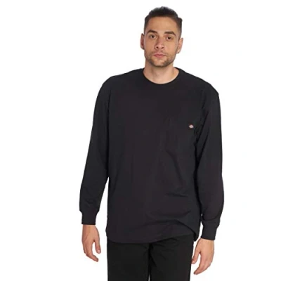 Abbildung von Dickies, Herren, Schweres Langarmshirt mit Tasche, legere Passform, Schwarz, XL