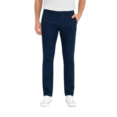 Abbildung von D’MARO Herren Chino Hose Regular Fit Baumwolle mit Stretch Bequeme Stoffhose für Freizeit &amp; Business Modern Pflegeleicht Chinos Männer Navyblau 32W/34L