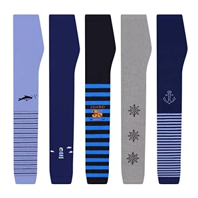 Abbildung von L&amp;K II 5er Pack Thermounterwäsche Kinder Jungen Leggings Hosen Pants Herbst Frühling Baumwolle Knöchellang 2773 86 92