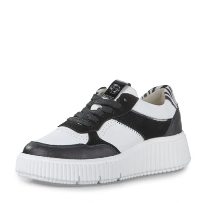 Abbildung von Tamaris Sneaker low, Damen, Größe: 40, Black white Schuhe