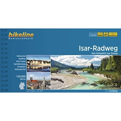 Abbildung von Isar Radweg: Von Scharnitz zur Donau, 280 km, 1:50.000, wetterfest/reißfest, GPS Tracks Download, LiveUpdate (Bikeline Radtourenbücher)